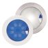 Warm white/blue euro LED 150 touch lamp multivolt 9-33VDC IP67. Polished stainless steel rim.