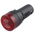 AD16-16SM, 12V Red Signal Lamp with Buzzer - Panel Mount, LED Indicator