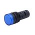 AD16-22D/S Blue LED Indicator Light - 24V DC, 22mm Panel Mount.