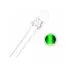5mm Round Green LED- Clear Lens, High-Brightness Indicator