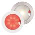 Warm white/red euro LED 150 touch lamp multivolt 9-33VDC IP67.Polished stainless steel rim.