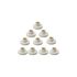 E27 Hanpearl Round White LED Lamp Screw Base, Durable,White,10 Pieces