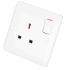 Switch Socket And Back Box 13A 230V With Neon