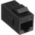 CAT 6 Joiner Connector,Black,F/F