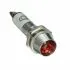 8MM LED Panel Mount Indicator Light, Red Color, 24V DC, Metal Body, High Brightness Signal Lamp