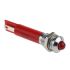 Panel Mount Indicator,24VDC,8mm Mounting Hole,Solder Tab Termination,Red 