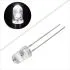 5mm Round White LED- Clear Lens, High-Brightness Indicator