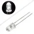 5mm Round White LED- Clear Lens, High-Brightness Indicator