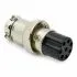 8-Pin XLR Female Cable Connector – Metal Body Circular Audio Control Connector