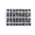 Pepisky 500pcs 24 Values Aluminum Electrolytic Capacitor Assorted Kit 10V/16V/25V/50V - 0.1uF to 1000uF with Plastic Storage Case