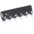 103J Resistor Network 10K Ohm 6 Pin Through-Hole SIP Package Isolated ±5 Percent