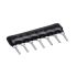 103J Resistor Network 10K Ohm 7 Pin Through-Hole SIP Package Isolated ±5 Percent