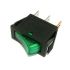 KCD 3 Green Illuminated Rocker Switch - Panel Mount, On/Off Control with LED Light