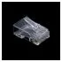 Gold Plated RJ45 Net Network Modular Plug Cat5 CAT5e Connector,8P8C,Clear