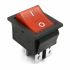 KCD4,Rocker Switch,16A,250VAC,Red,On-Off