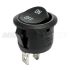 KCD1 Round Rocker Switch 6A 250V AC , 10A 125V AC, 2 Pin 2 Position ON/Off Power Switch SPST Black