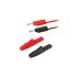 SPD‑Cable‑1 Alligator Clip to Banana Plug Test Leads 600 mm Length Pair Black Red
