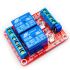 SLA-12VDC-SL-C, High Power 2-Channel Relay Module with Optocoupler, High/Low Level Trigger,12V, 30A