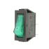 KCD 3 Green Illuminated Rocker Switch - Panel Mount, On/Off Control with LED Light