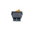 KCD4 ,Yellow Rocker Switch - 4 Pin, 15A 250VAC, 20A 125VAC