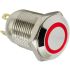 Illuminated Pushbutton Switch, Panel Mount,12MM,Red,ON/OFF