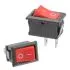 KCD1-101, Red Rocker Switch ON-OFF, Panel Mount Package