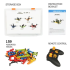 EC300 5-in-1 DIY Mini Drone Building Kit for Kids STEM RC Drone Toy Multicolor