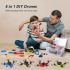 EC300 5-in-1 DIY Mini Drone Building Kit for Kids STEM RC Drone Toy Multicolor
