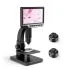 Inskam 315 1200X Dual Lens Digital Microscope – 7-Inch HD IPS Screen, 12MP Biological & Industrial Inspection Kit with Dual Light Source
