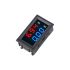 Mini Digital Voltmeter Ammeter,100VDC,50A,0.56,Blue,Red,Dual,LED Display