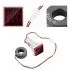 Digital LED Volt Amp HZ AC Ammeter,50-380V,100A,99Hz,3 in 1,22mm,Red