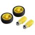 DC Gear Motor and Tire Wheel for Arduino Smart Car Projects, 2 Sets, DC 3V-6V,Yellow