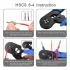 Ferrule Crimping Tool Kit,ID4,4 x OD6,3x20L,1200 Ferrules