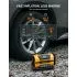 AstroAI Z1 Portable Tire Inflator 150 PSI Dual Motor Air Compressor 12V DC 110V AC with Digital Gauge Auto Shut Off and LED Light