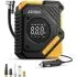 AstroAI S1 Portable Tire Inflator 150 PSI 12V DC Digital Air Compressor with Preset Pressure Auto Shut Off and LED Light