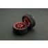 FIT0199-R D65mm Rubber Wheel Pair - Red (Without Shaft)