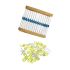 50 LED light yellow kit 50 200 OHM resistors for Arduino and Raspberry