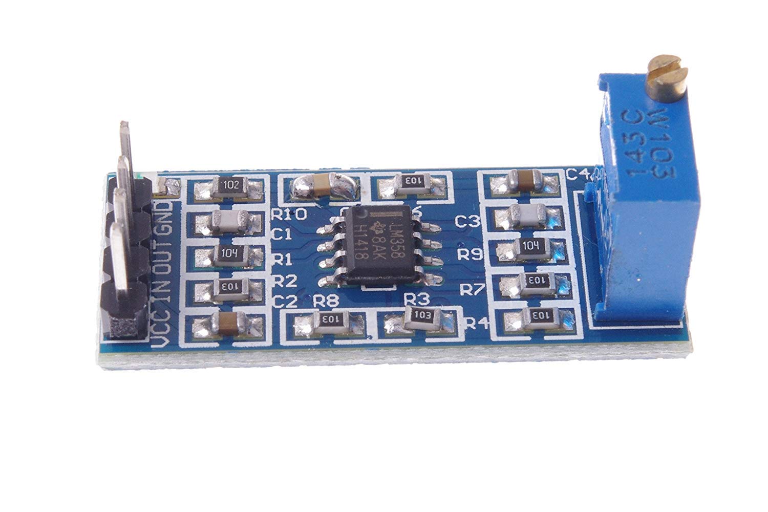 LM358 MP5 Module, Adjustable Gain Amplifier, 3-32V