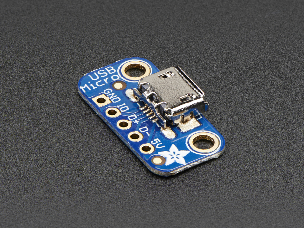 P1833 - Adafruit, USB Micro-B Module