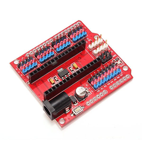 Arduino Nano Expansion Shield, I/O Expansion Board for Sensor Modules, Power Jack and Screw Terminals