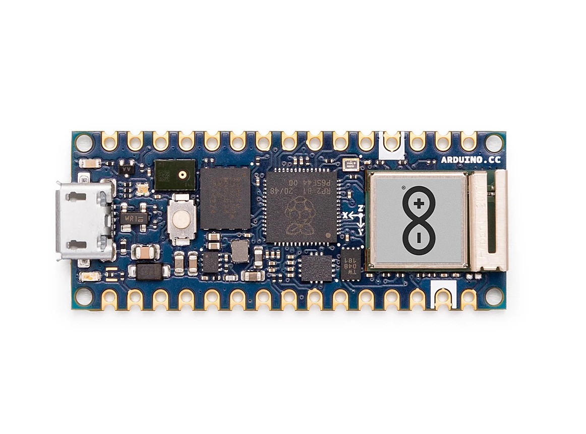 ABX00071,Arduino Nano RP2040 Connect - Dual-Core Arm Cortex-M0+, Wi-Fi & Bluetooth