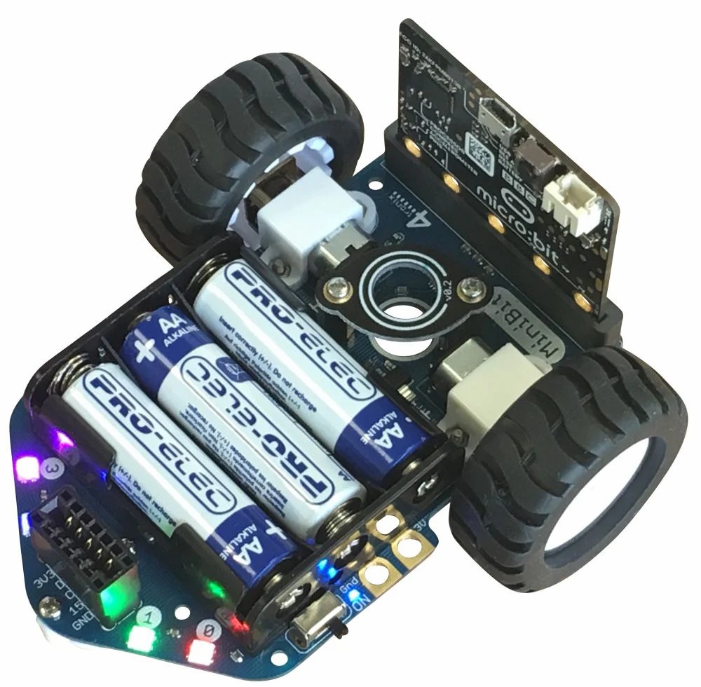4tronix MiniBit Robot ,Compact Programmable Robot for BBC micro:bit