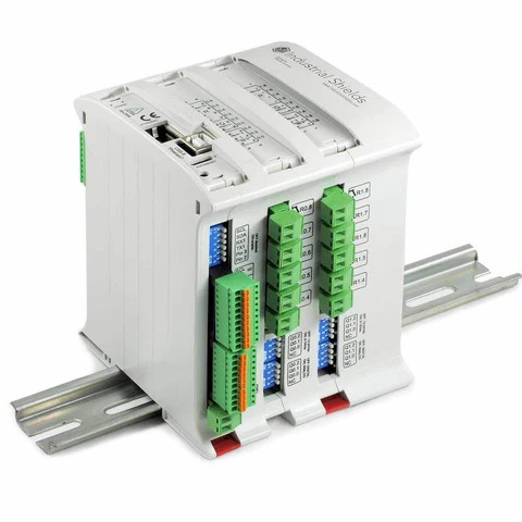 IS.MDuino.38AR PLUS Arduino Ethernet PLC 38 I/Os Relay Analog Digital RS232 RS485 RTC µSD DIN Mount