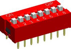 NDS-03V, DIP Switch, Vertical, 3 Positions