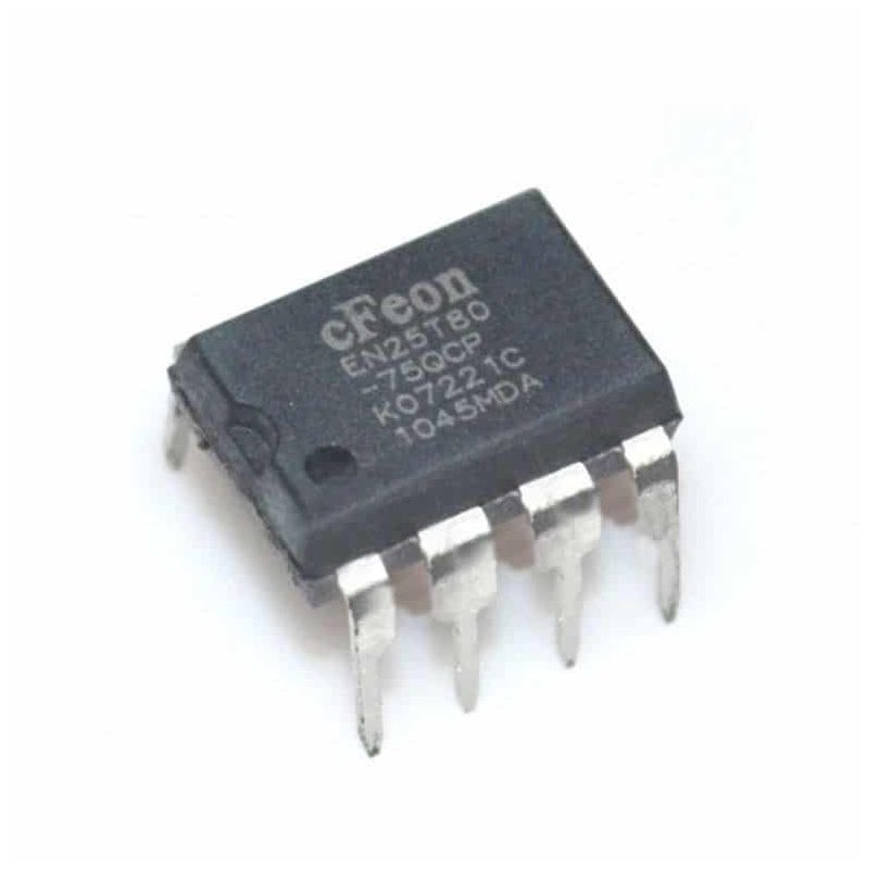 EN25T80-75QCP, 8 Mbit (1024K x 8) Serial Flash Memory, PDIP-8