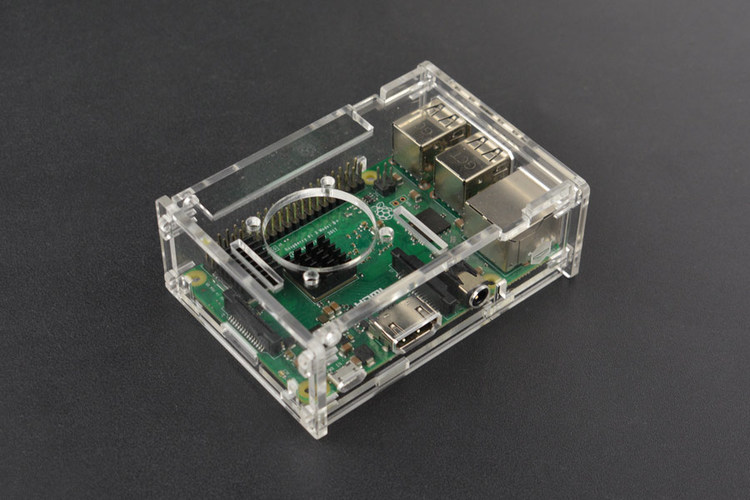 Transparent Acrylic Case for Raspberry Pi 3 & 4,Clear Protective Enclosure