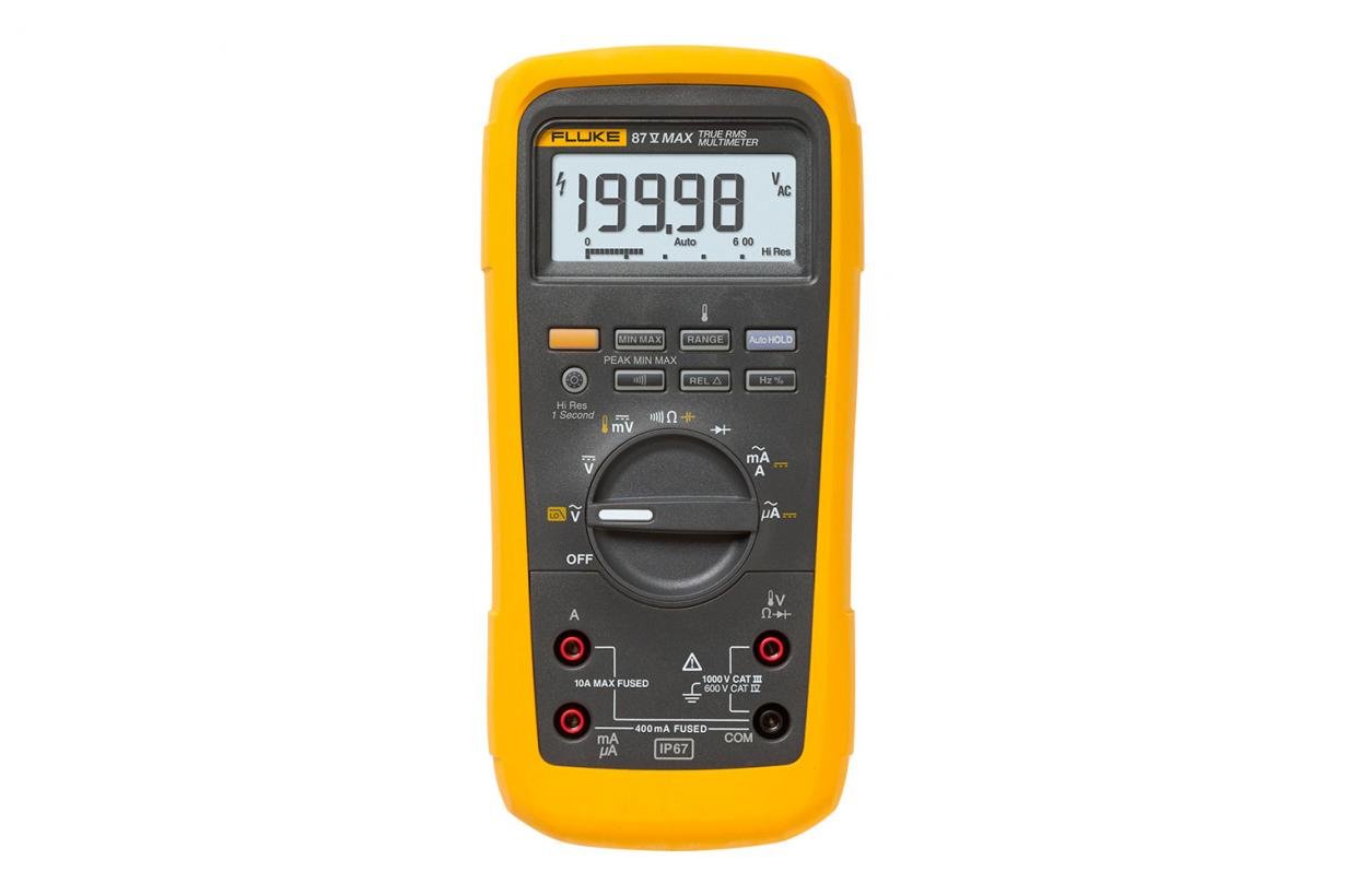 Fluke 87V MAX True RMS Digital Multimeter - IP67, 1000V Measurement Range