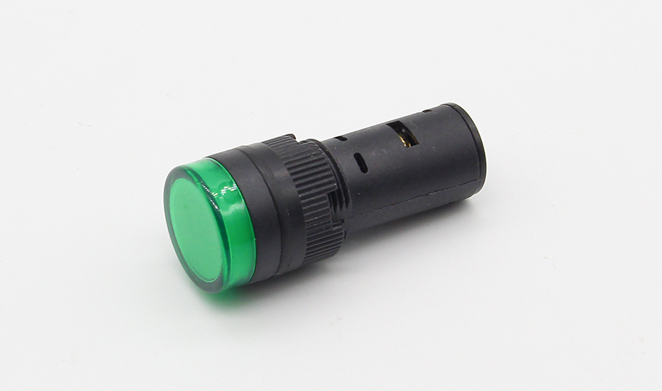 LED Indicator with Wire, 220V, Green,16mm