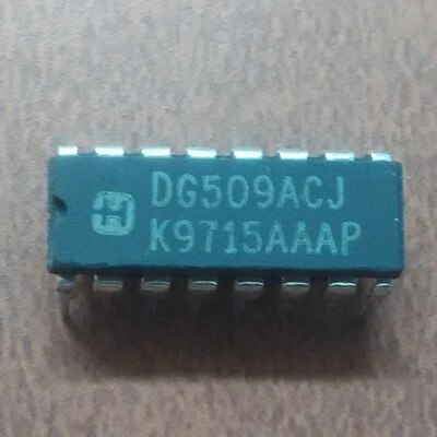 DG509ACJ-DIP-16, Monolithic CMOS Analog Multiplexer - 16-Channel, 44V Supply