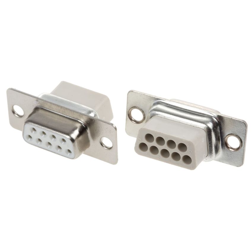 DBC09SS-NW, D-Sub Connector Housing Socket 9-Pin – 2.77mm Pitch, Straight, Crimp, MHD Series